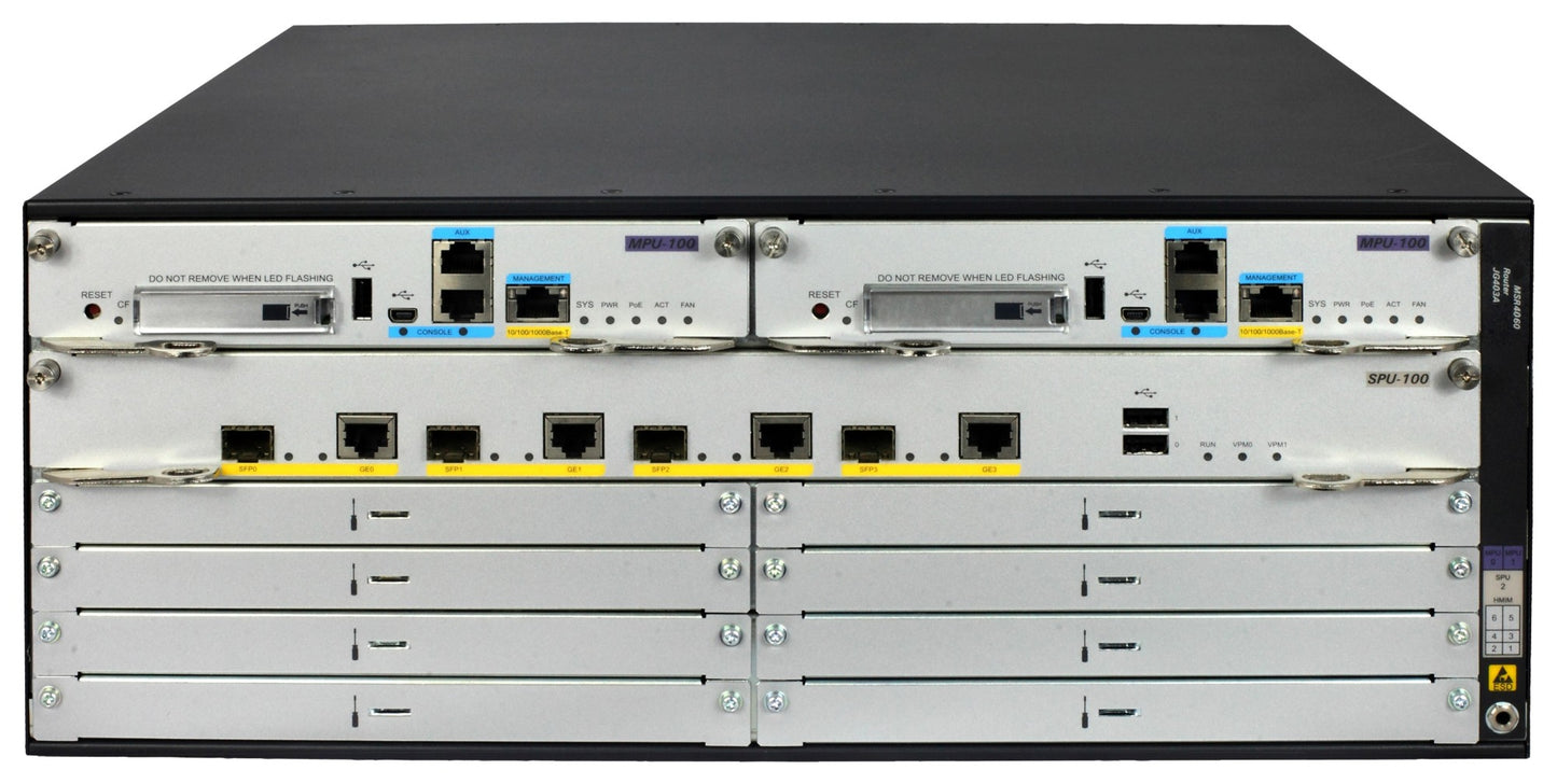 HPE JG403A | FlexNetwork MSR4060 Router, Gigabit Ethernet, High Performance