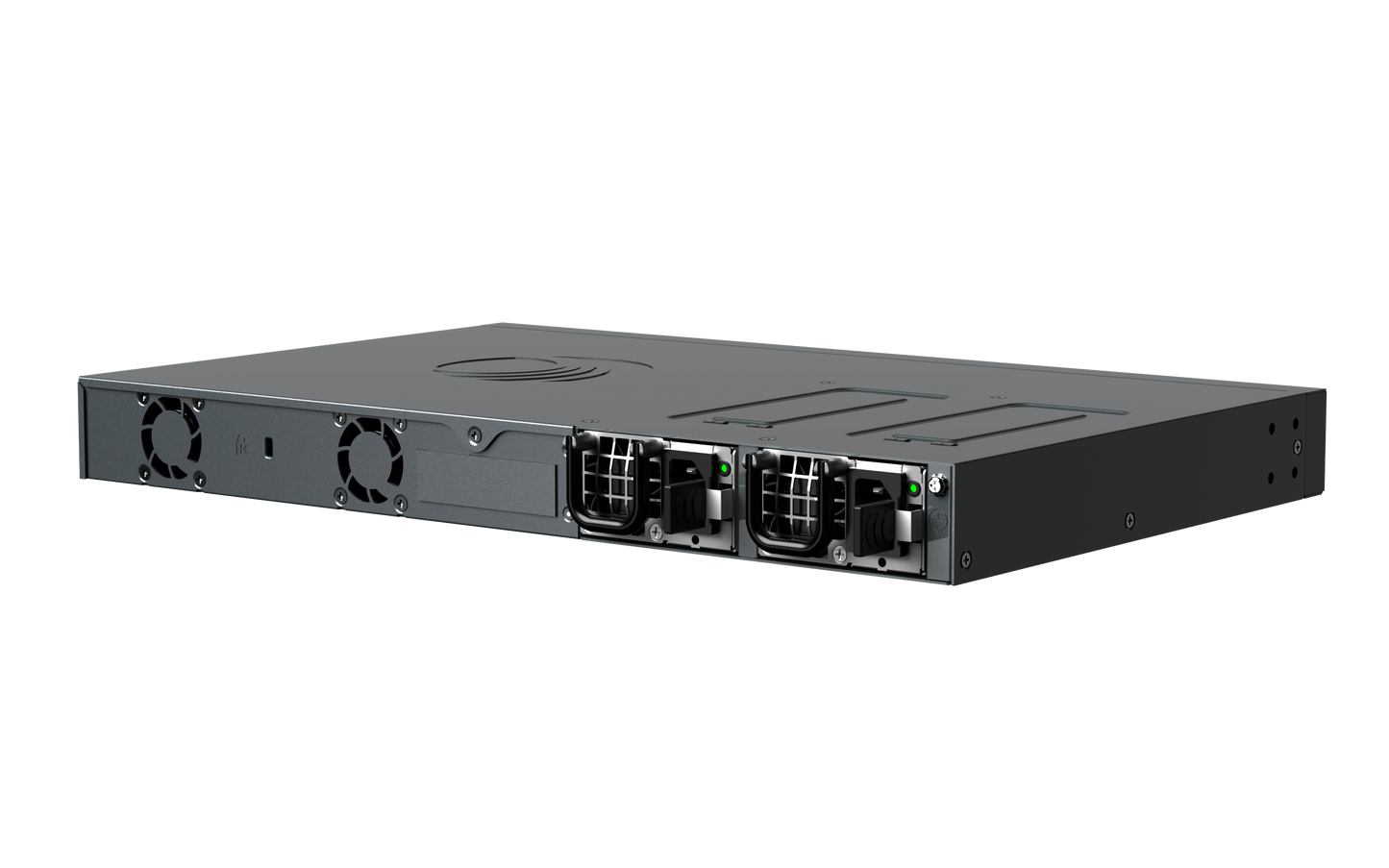 Cambium cnMatrix EX3028R-P black metal server rack with front ports and fans