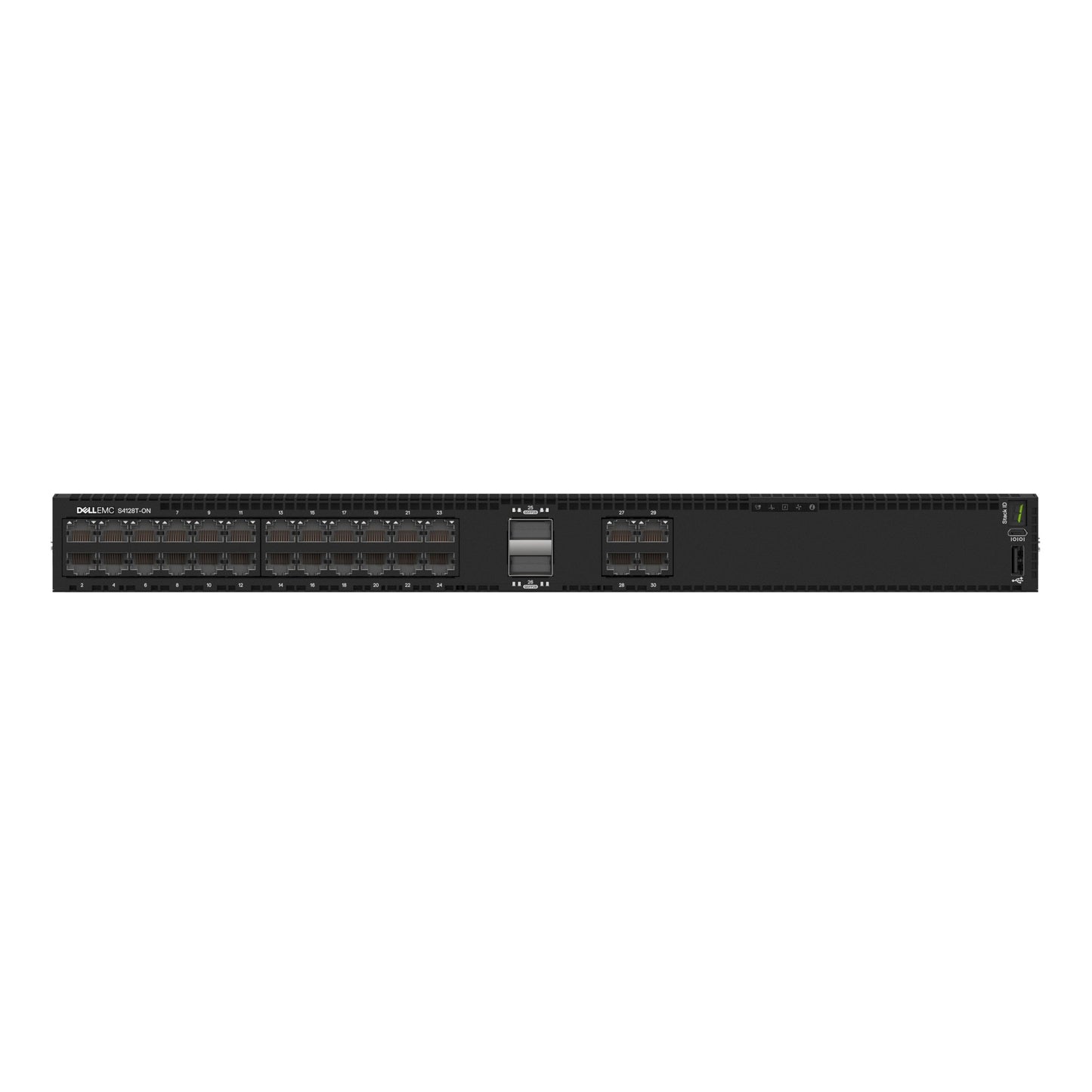 Dell DNS4128T | S-Series S4128T Managed L2/L3 10G Ethernet Switch, 1U, 24 x 10GBase-T Ports, 4 x 10GbE SFP+ Uplinks
