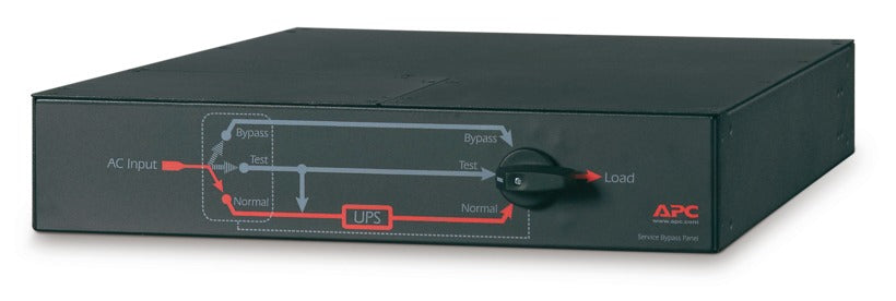 APC SBP6KRMI2U | 230V 32A Maintenance Bypass Panel, Hardwire Input, 4 IEC-320 C19 Outputs, MBB for UPS Systems