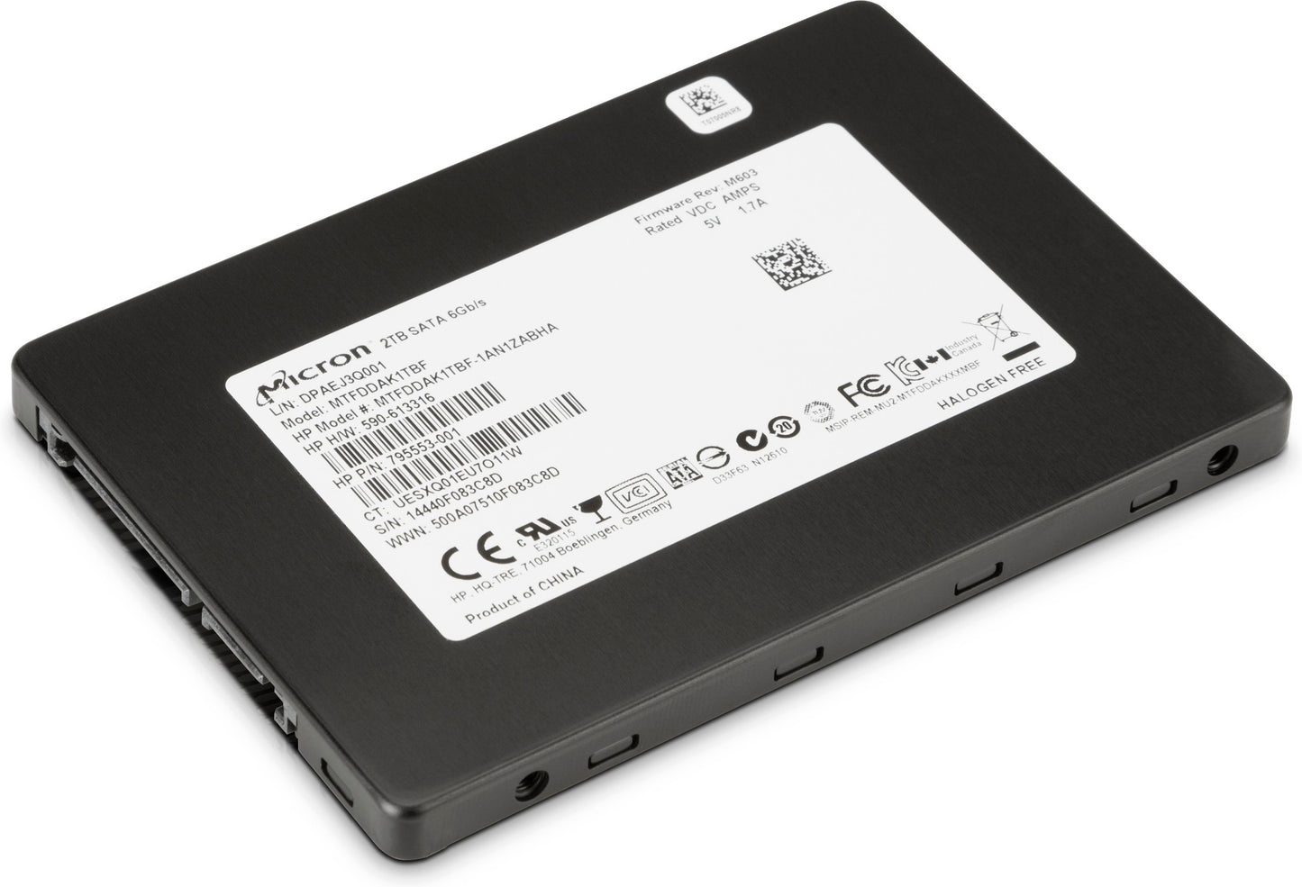 HP Y6P08AA | 2TB SATA SSD for High-Speed Data Storage and Retrieval