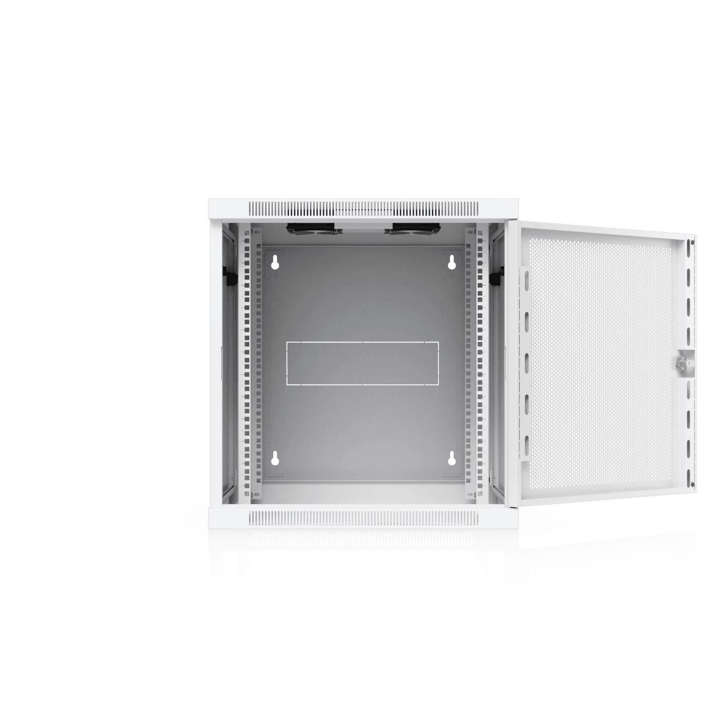 Ubiquiti UACC-Rack-12U-Wall-SW-P 12U white wall-mount server rack with perforated door
