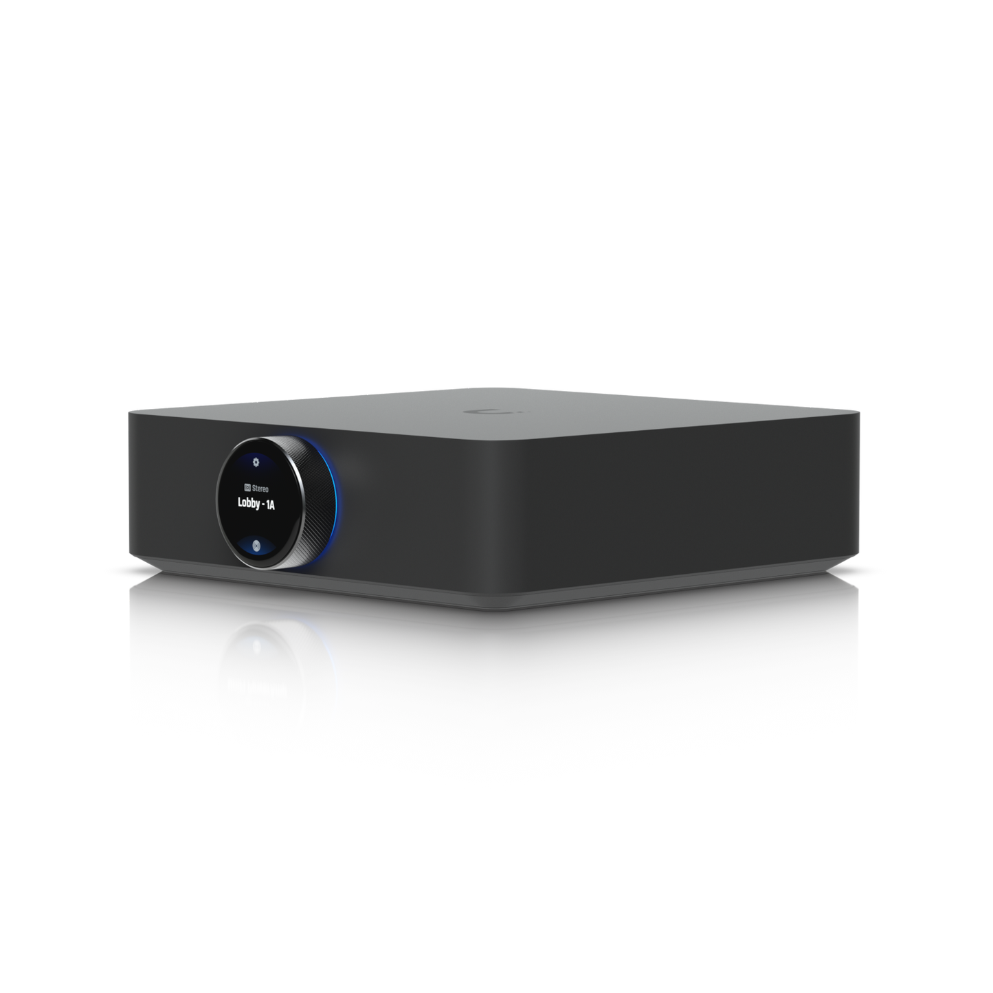 Ubiquiti UPL-AMP-B PowerAmp Home lobby model with blue backlit controls