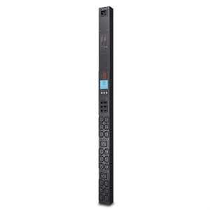 Black Dell A7067536 PDU with blue LCD screen and AC outlets