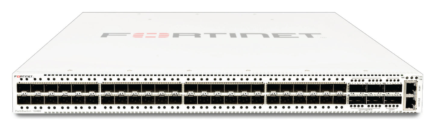 Fortinet FS-1024E | 24x GE/10GE SFP+, 2x 100GE QSFP28, Dual AC, Layer 2/3 Switch