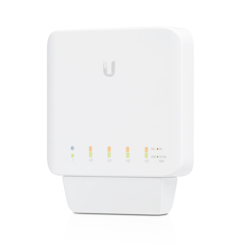 Ubiquiti USW-FLEX | USW-FLEX Managed L2 Gigabit Ethernet, 5 x 1GbE PoE Ports, AU Plug