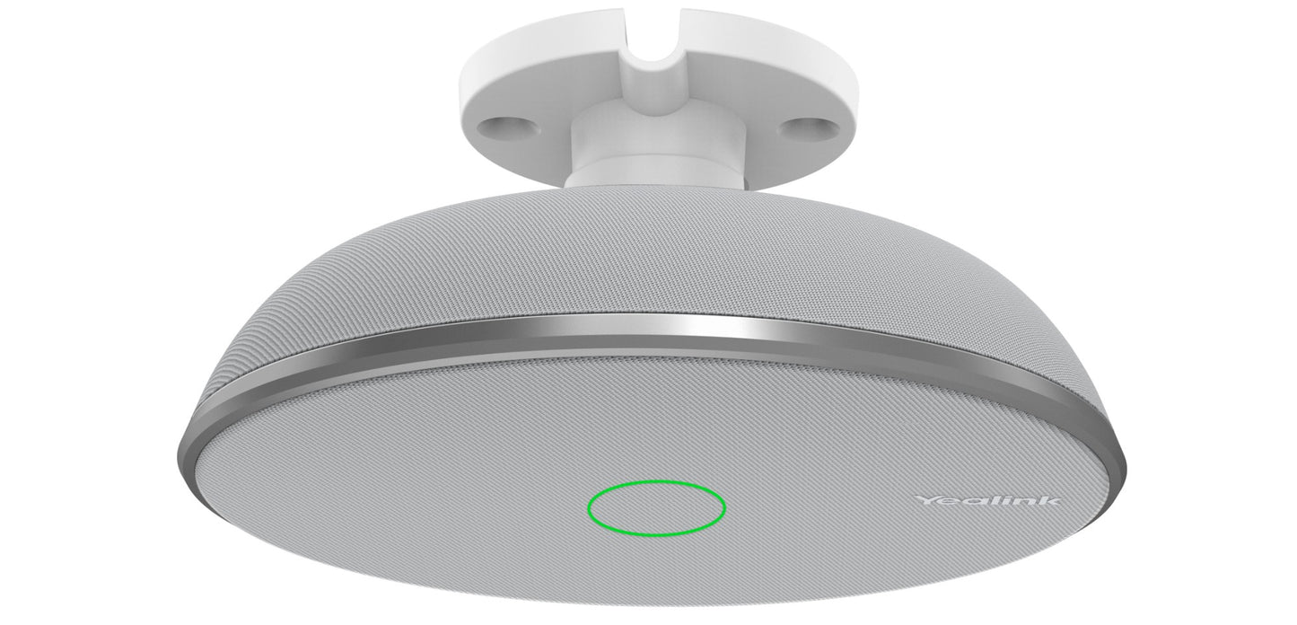 Yealink VCM38 | Ceiling Microphone Array, 8‑Mic 360° Pickup, Optima HD Voice