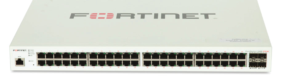 Fortinet FS-248E-FPOE | 48x GE RJ45, 4x GE SFP, 740W PoE+, FortiSwitch FS-248E-FPOE