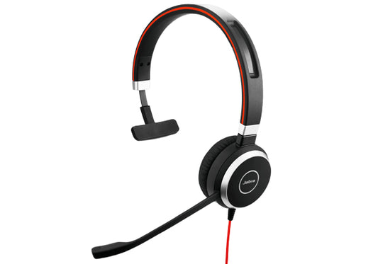 Jabra 6393-829-209 | EVOLVE 40 UC Mono Wired Headset, USB + 3.5mm, Busy Light, NC Mic