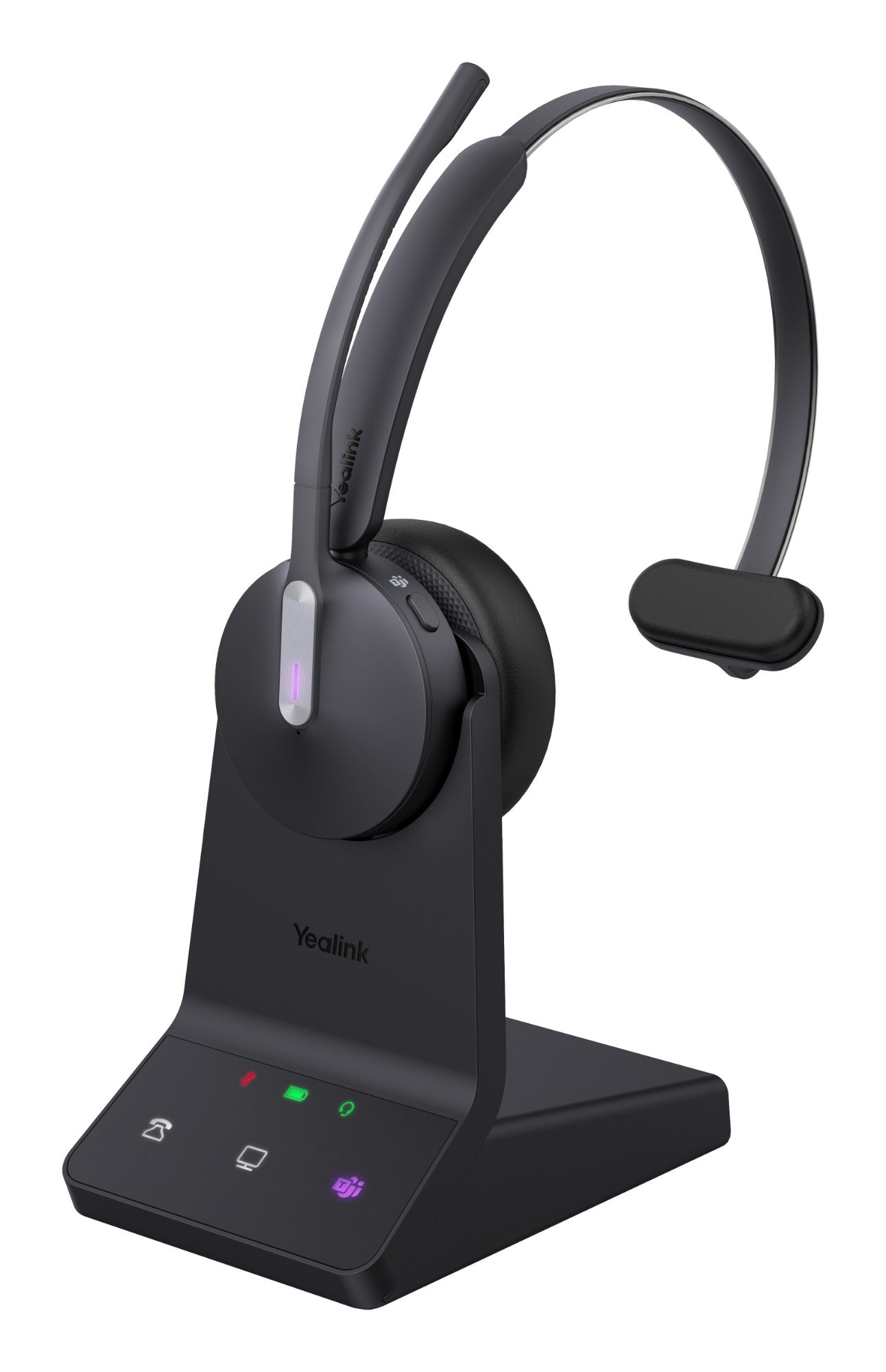 Yealink WH64 MONO TEAMS black wireless mono headset, ergonomic design