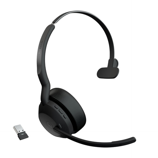 Jabra 25599-899-999-01 | Evolve2 55 Mono Wireless Headset, Link 380a MS (USB-A), Teams, ANC