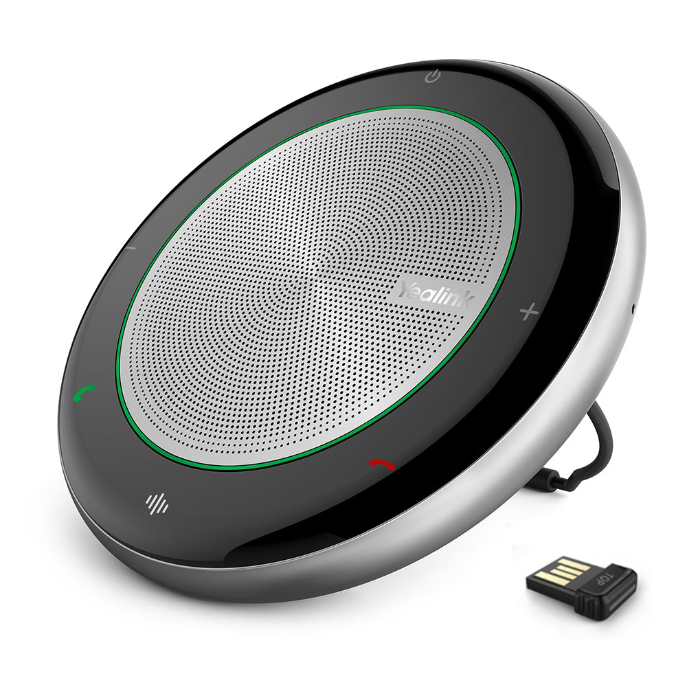 Yealink CP700 UC speakerphone with dongle, black silver design