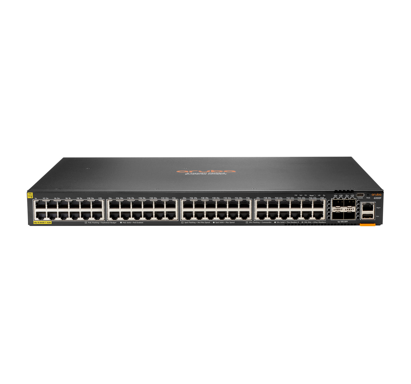 HPE JL728B#ABG | CX 6200F 48G Class-4 PoE 4SFP+ 740W Managed Switch