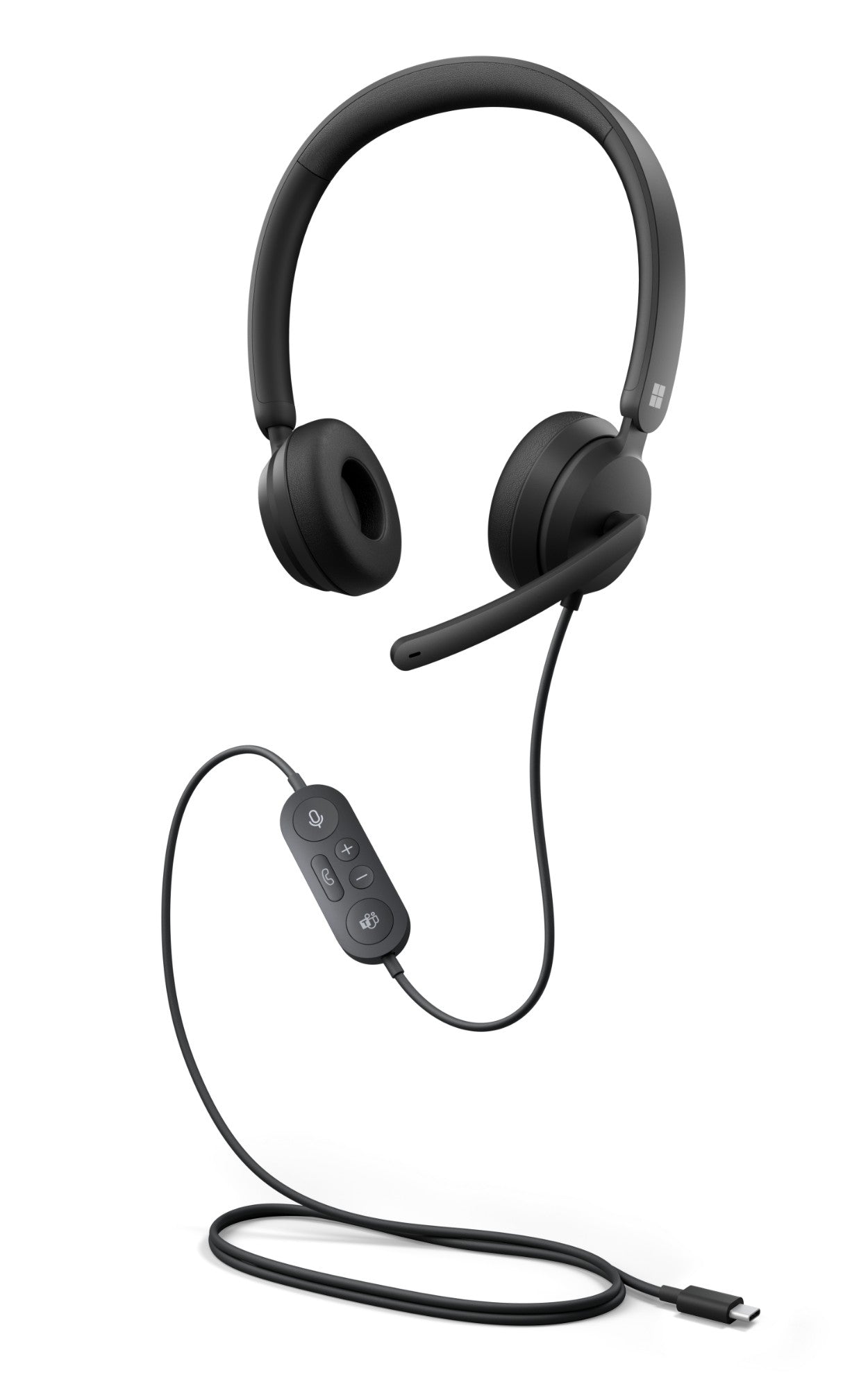 Microsoft I6N-00007 | Modern USB-C Headset, Black, Noise-Canceling Mic, Office Use