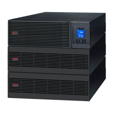 APC SRV20KRILRK 20kVA UPS tower with black digital voltage display