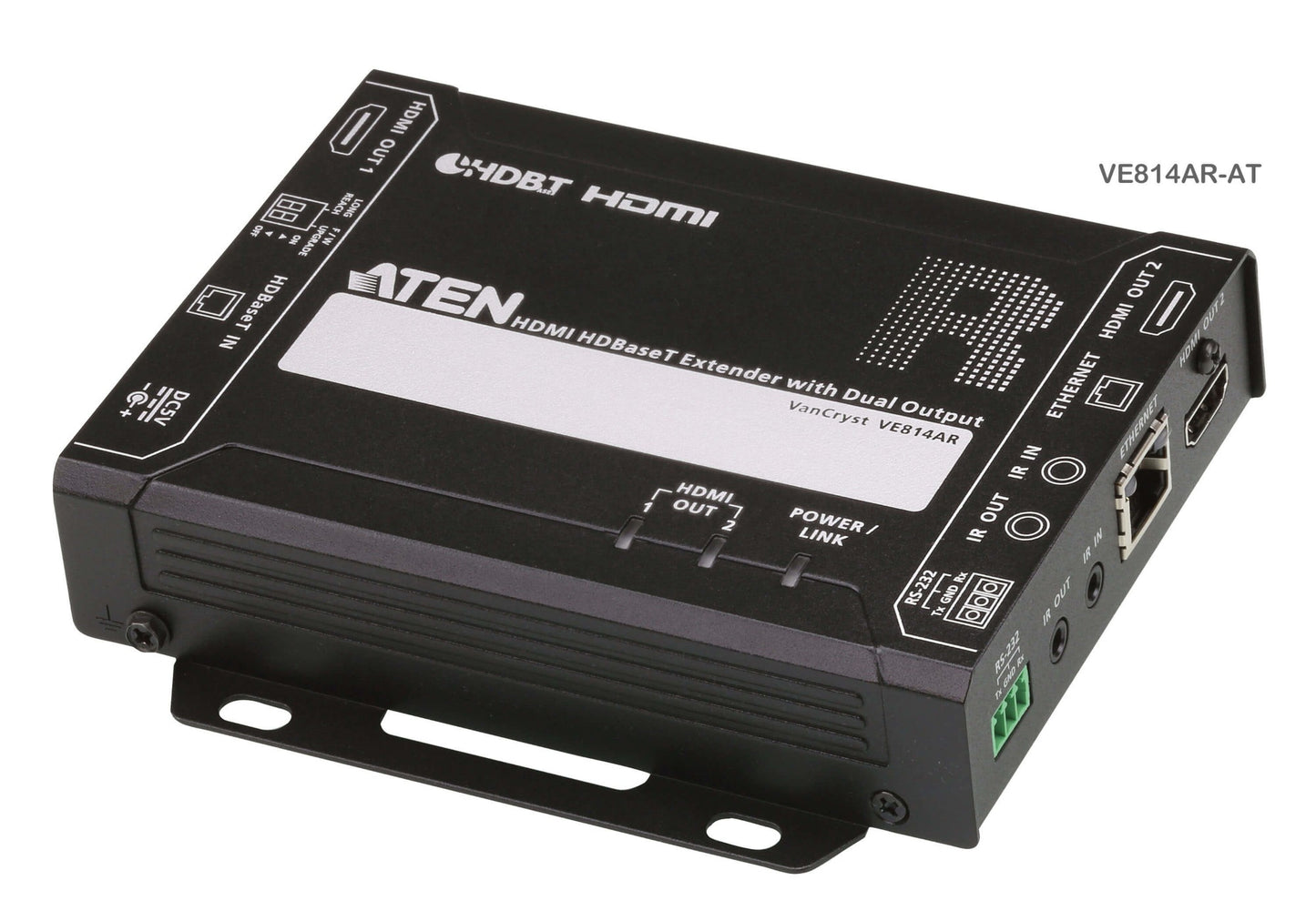 ATEN VE814AR-ATA-U | VE814AR HDMI HDBaseT Receiver, Dual 4K, 4K@70m/100m, RS-232/IR