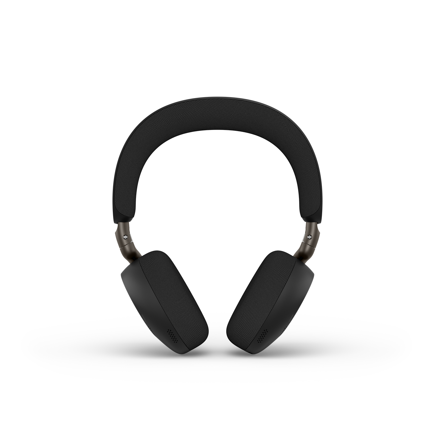 Black over-ear Jabra Evolve3 75 UC wireless stereo headset with ANC and fabric-covered earcups USB-C connectivity