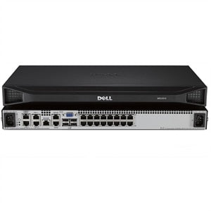 Dell 450-ADZT | 16-Port KVM Switch, Dual Power, 2 Remote Users, Rack Mount