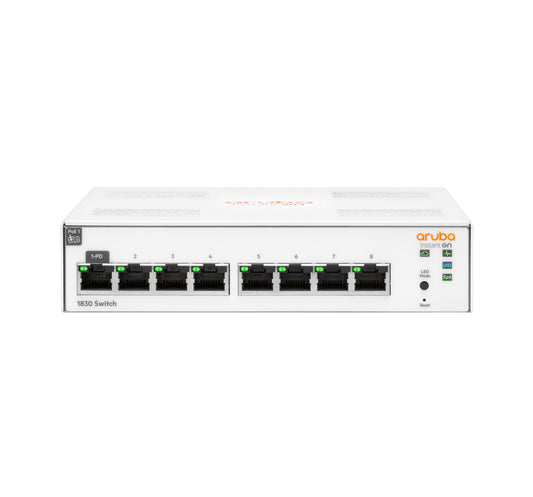 Aruba Instant On JL810A#ABG | Instant On 1830 8G Managed L2 Switch, 8 Gigabit Ports