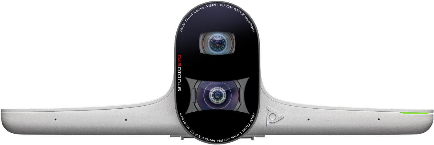 Poly 2200-87090-001 | Studio E70 4K Smart Camera, Dual Lens, Auto-Tracking, USB-C