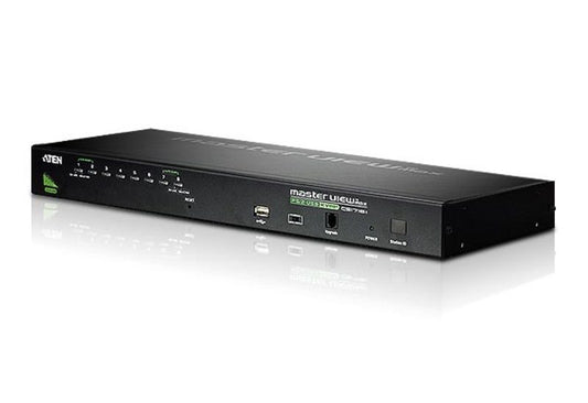 ATEN CS1708A-AT-U | CS1708A 8-Port VGA KVM Switch (USB/PS/2), Rackmount, USB 2.0, Daisy-chain 256