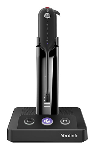 Yealink WH63 PORTABLE TEAMS | WH63 Series Wireless Headset, Ear-hook, Head-band, Neck-band, Charging Stand, Black