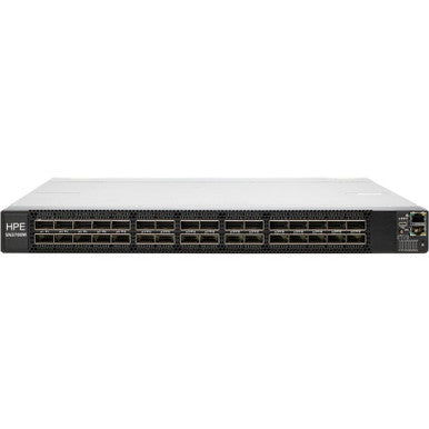HPE R5Z74A SN3700M 200GbE 32x QSFP56 1U switch front view