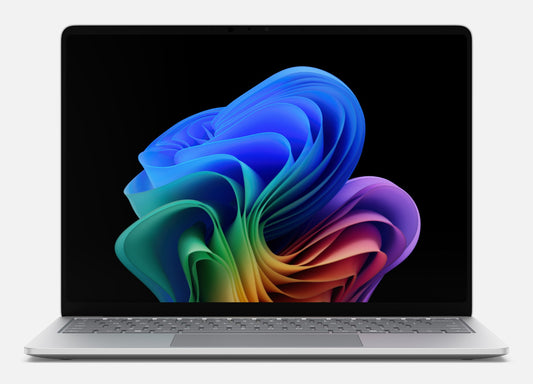 Silver microsoft surface laptop 8 13.8 inch with sleek minimalist design illuminated keyboard and copilot plus pc features