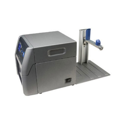 Honeywell 643-514-001 PD43 silver barcode printer with blue accents