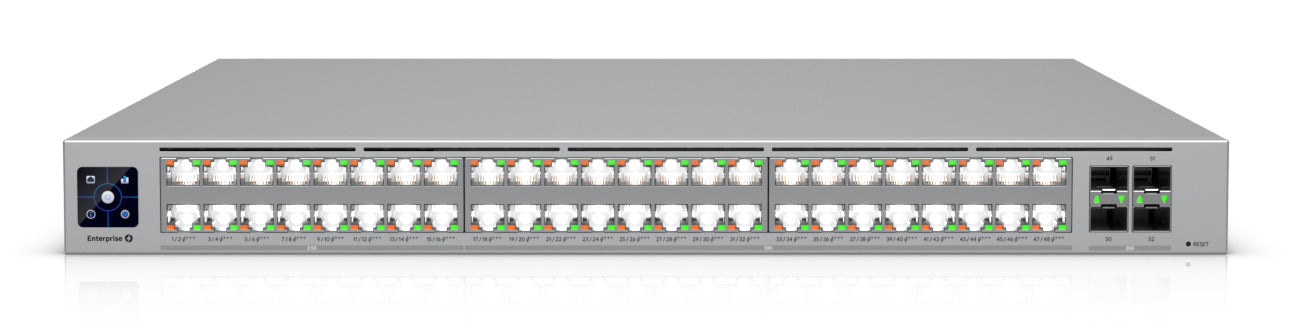 Ubiquiti ECS-48-PoE | UniFi Enterprise Switch L2/L3, 48 x 1GbE PoE, 10G SFP+ Uplinks, 1U