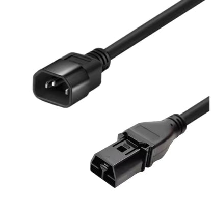 CAB-HVAC-C14-2M | IEC C14 to Saf-D-Grid 250VAC Cabinet Jumper PDU Power Cable | 2M Length