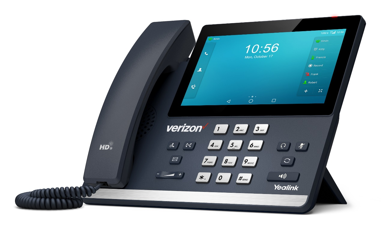 Yealink T67LTE black Verizon HD touchscreen phone with keypad
