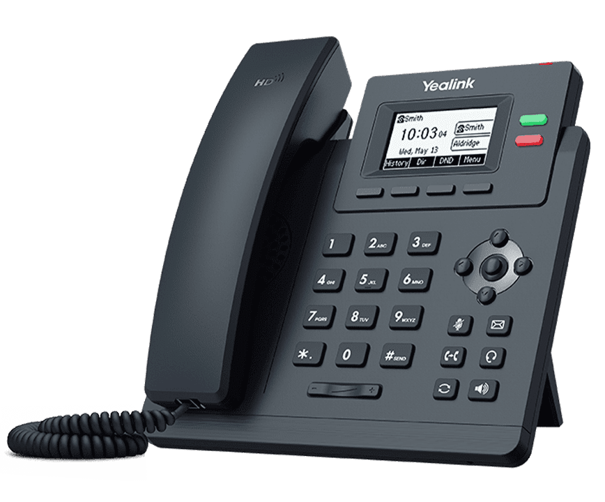 Yealink SIP-T31P black HD IP phone with 132x64 LCD and numeric keypad
