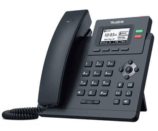 Yealink SIP-T31P black HD IP phone with 132x64 LCD and numeric keypad