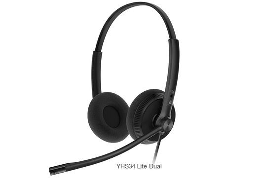 Yealink YHS34L-DUAL-3P | Dual Wideband Headset for Cisco 79XX & Avaya V/VI Systems