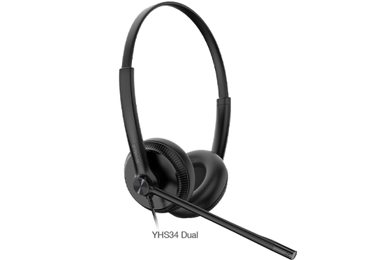 Yealink YHS34-DUAL-3P | Dual Wideband Headset for Cisco 79XX & Avaya V/VI Systems