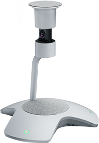 Yealink SmartVision60 webcam with wall mount, sleek white design