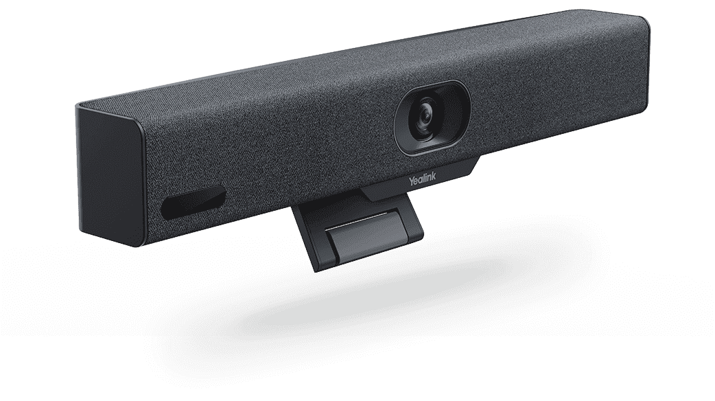 Yealink A10-020-55MR black textured video camera with sleek design