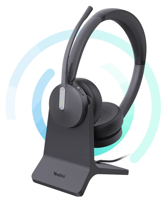 Yealink BH70-D-UC-USB-C/A | Stereo Wireless Bluetooth Headset with BT51 Dongle, USB-C to A Adapter