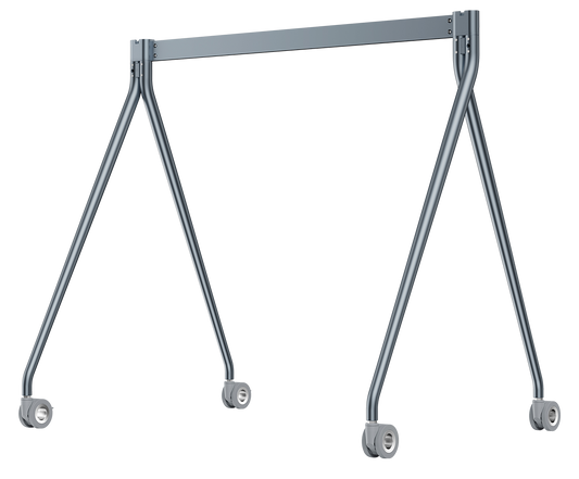 Yealink MB-FS-bar-650 cross bar gray metal crane frame with caster wheels