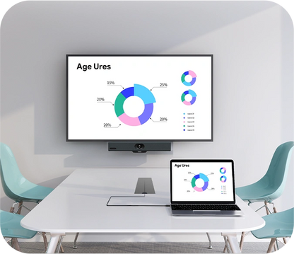 Yealink A10-020-55MR collab bar with black sleek camera below 55-inch display