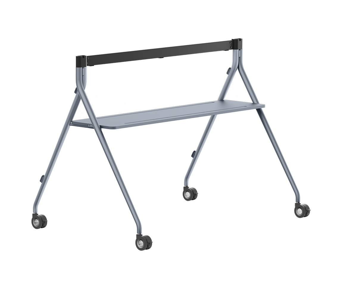 Yealink MB-FLOORSTAND-P750T floorstand silver cart with black tray top
