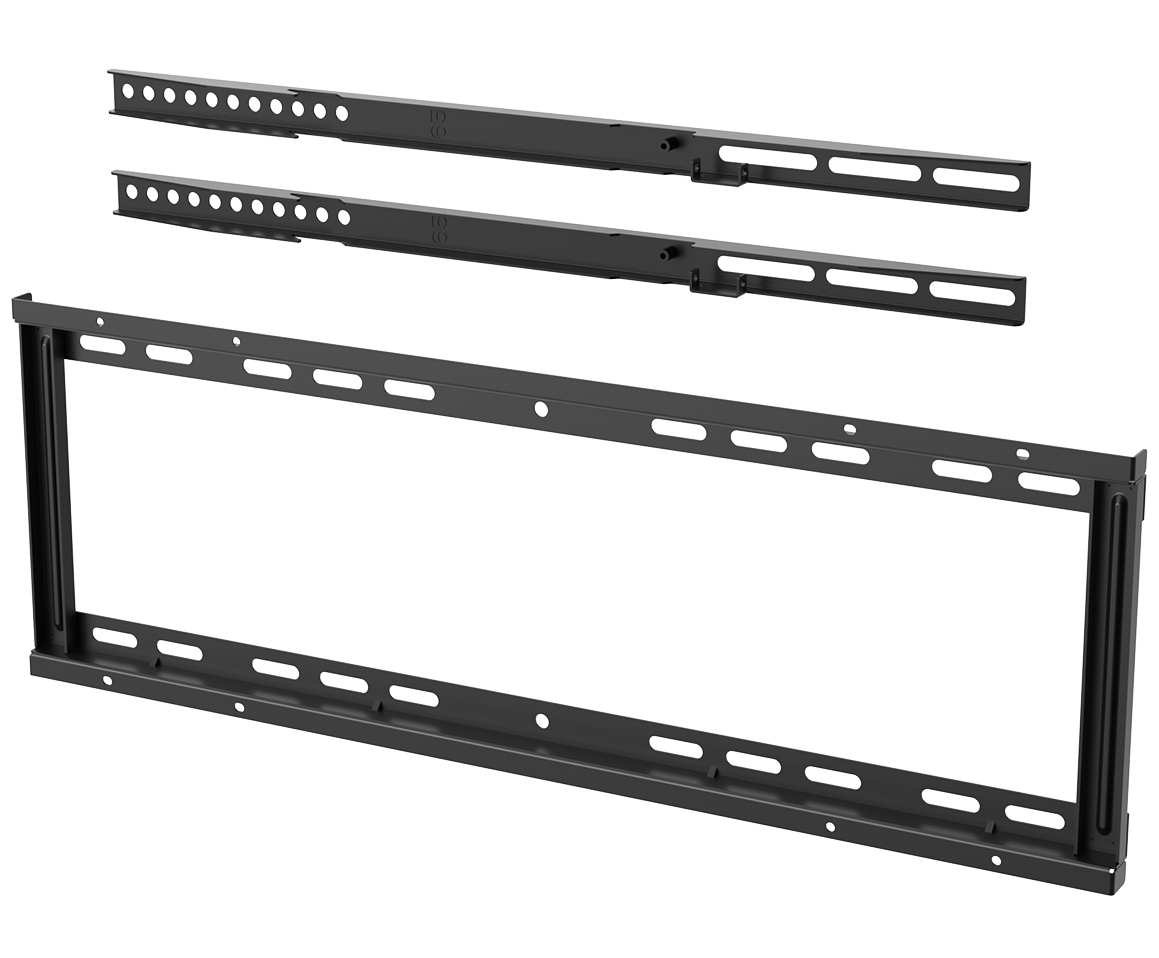 Yealink MD-WALLMOUNT black metal TV wall mount bracket with adjustable slots