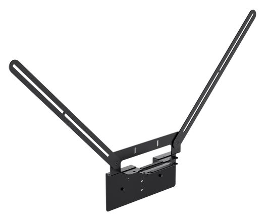 Yealink VB-TVMOUNT-01 black metal V-shaped TV mount with adjustable arms