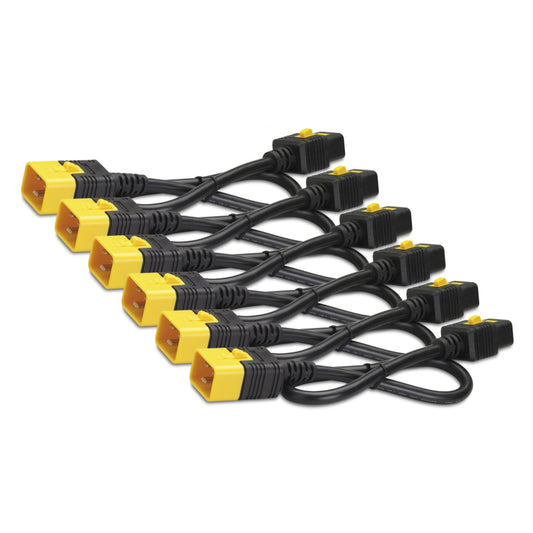 APC AP8712SX590 | NetShelter Power Cord Kit 6-Pack, Locking C19 to C20, 0.6m Blue, Rack Power Distribution
