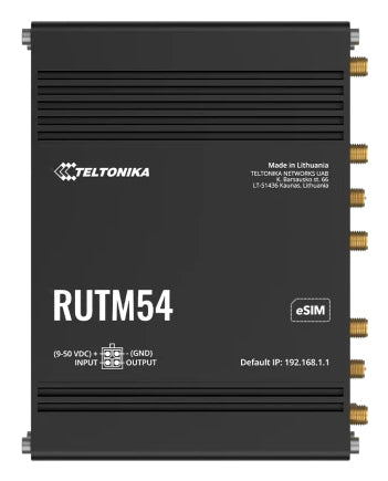 Teltonika RUTM54000300 | Dual 5G Router, Dual SIM, eSIM, Gigabit Ethernet, Dual-Band WiFi