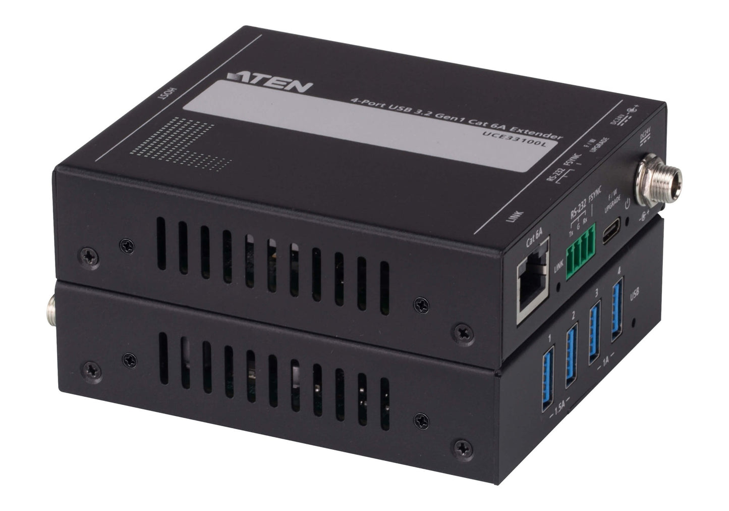 ATEN UCE33100-AT-B | UCE33100 USB 3.2 Gen 1 Cat 6a Extender, 4 x USB-A, 100 m