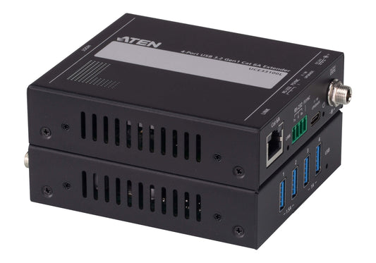 ATEN UCE33100-AT-B | UCE33100 USB 3.2 Gen 1 Cat 6a Extender, 4 x USB-A, 100 m