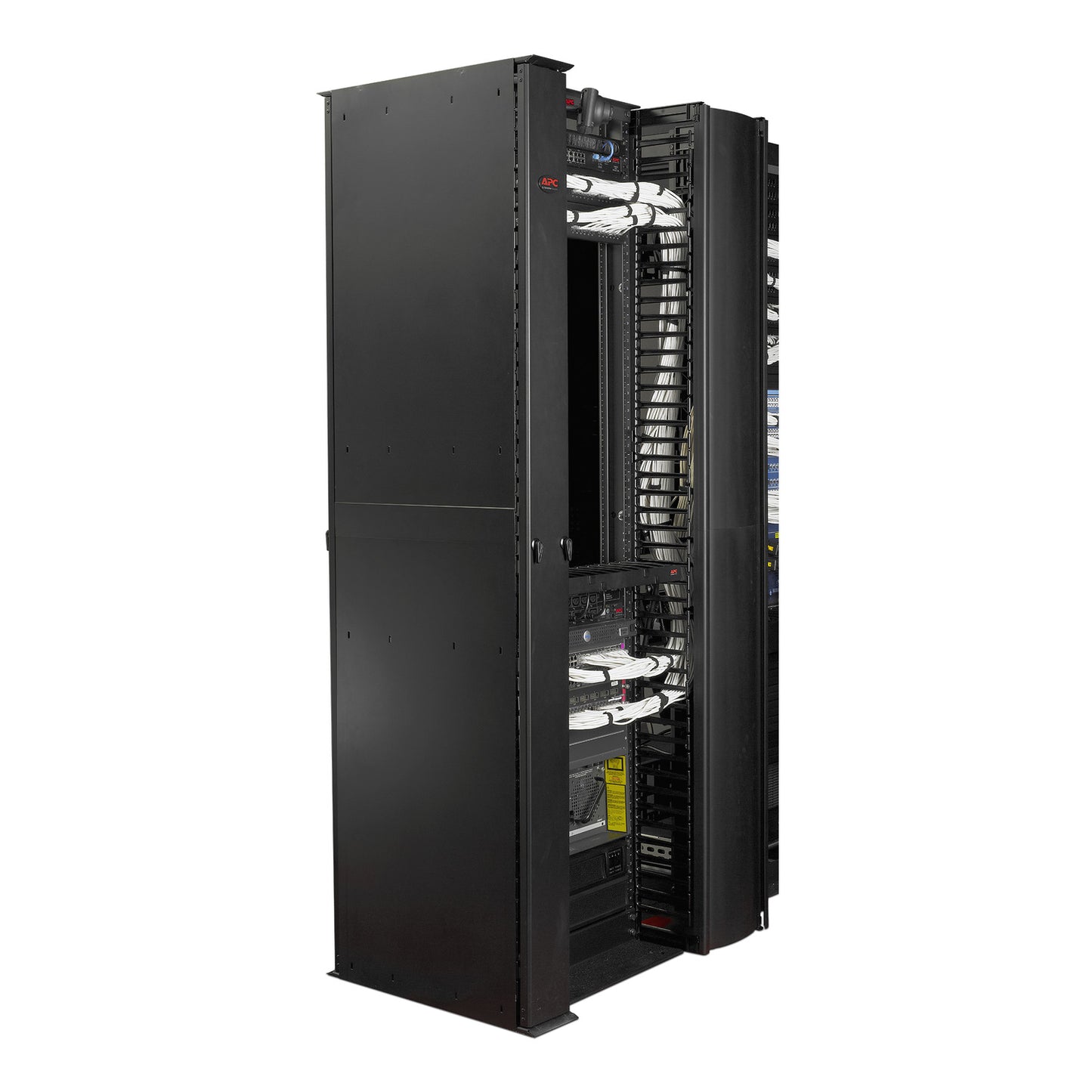 APC AR8625 | CDX Vertical Cable Manager, 84"H x 6"W, Double-Sided with Doors