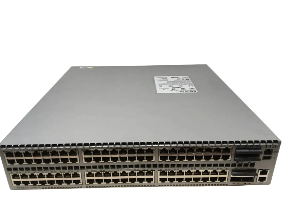 Arista DCS-7050TX2-128-F gray metal switch with 96x10GbE and 8xQSFP+ ports